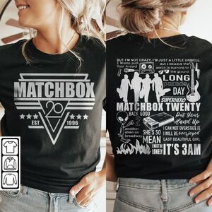 Matchbox Twenty Tattoo Tour 2 Sided Alternative Rock Fan T-Shirt